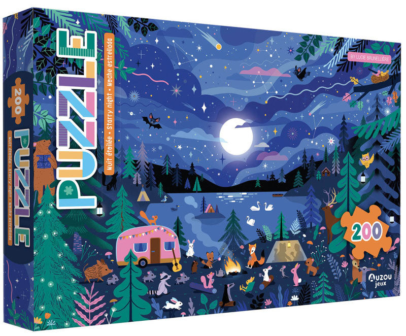 Mon puzzle Nuit étoilée - 200 pièces Jeux & loisirs créatifs La family shop   