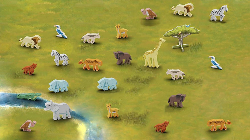 Wild Serengeti - Jeu de stratégie dès 10 ans Jeux & loisirs créatifs OLF   