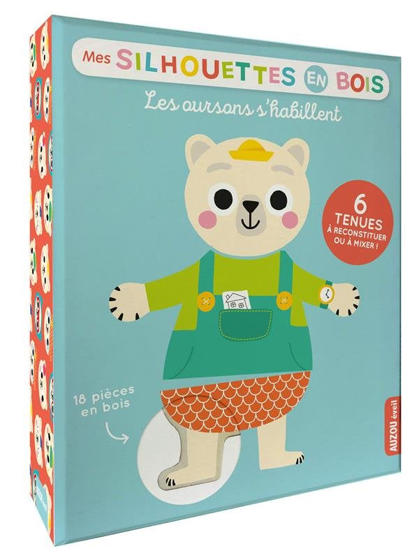 Mes silhouettes en bois - les oursons s'habillent Jeux & loisirs créatifs La family shop   