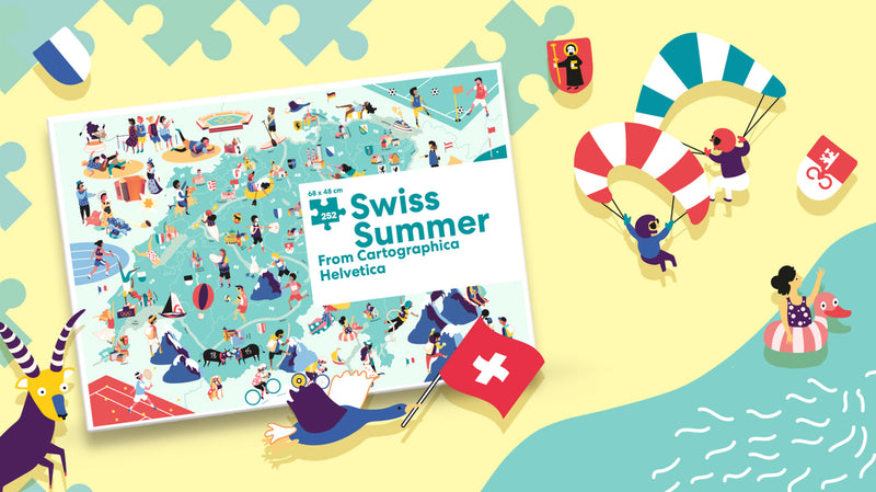 SwissSummer - Puzzle Suisse en été - 252 pièces - Dès 7 ans