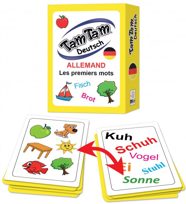 Cartes: Jeu pour découvrir Allemand Tam Tam  - Dès 4 ans Jeux & loisirs créatifs La family shop   