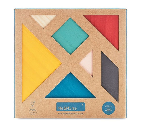 Tangram en bois - Jeu et casse-tête de réflexion pour tout âge Jeux & loisirs créatifs La family shop   