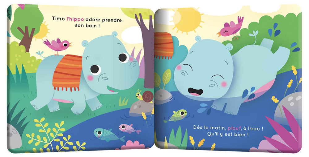 Coffret de bain - Livre de bain et jeu - Timo l'hippo Jeux & loisirs créatifs La Family Shop   