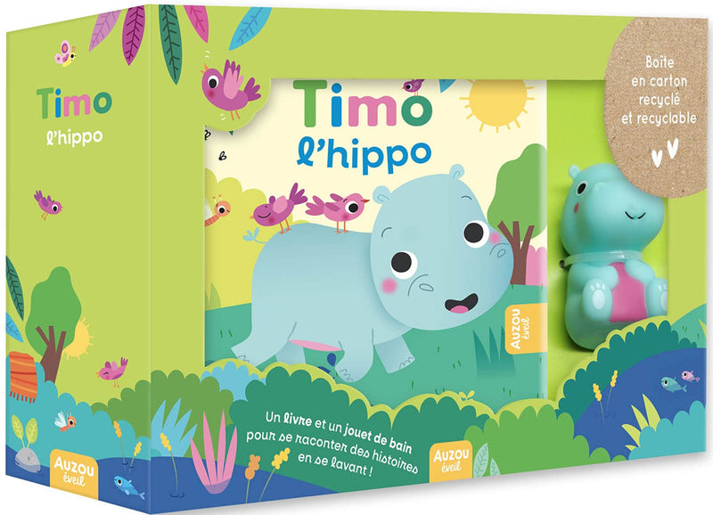 Coffret de bain - Livre de bain et jeu - Timo l'hippo Jeux & loisirs créatifs La Family Shop   